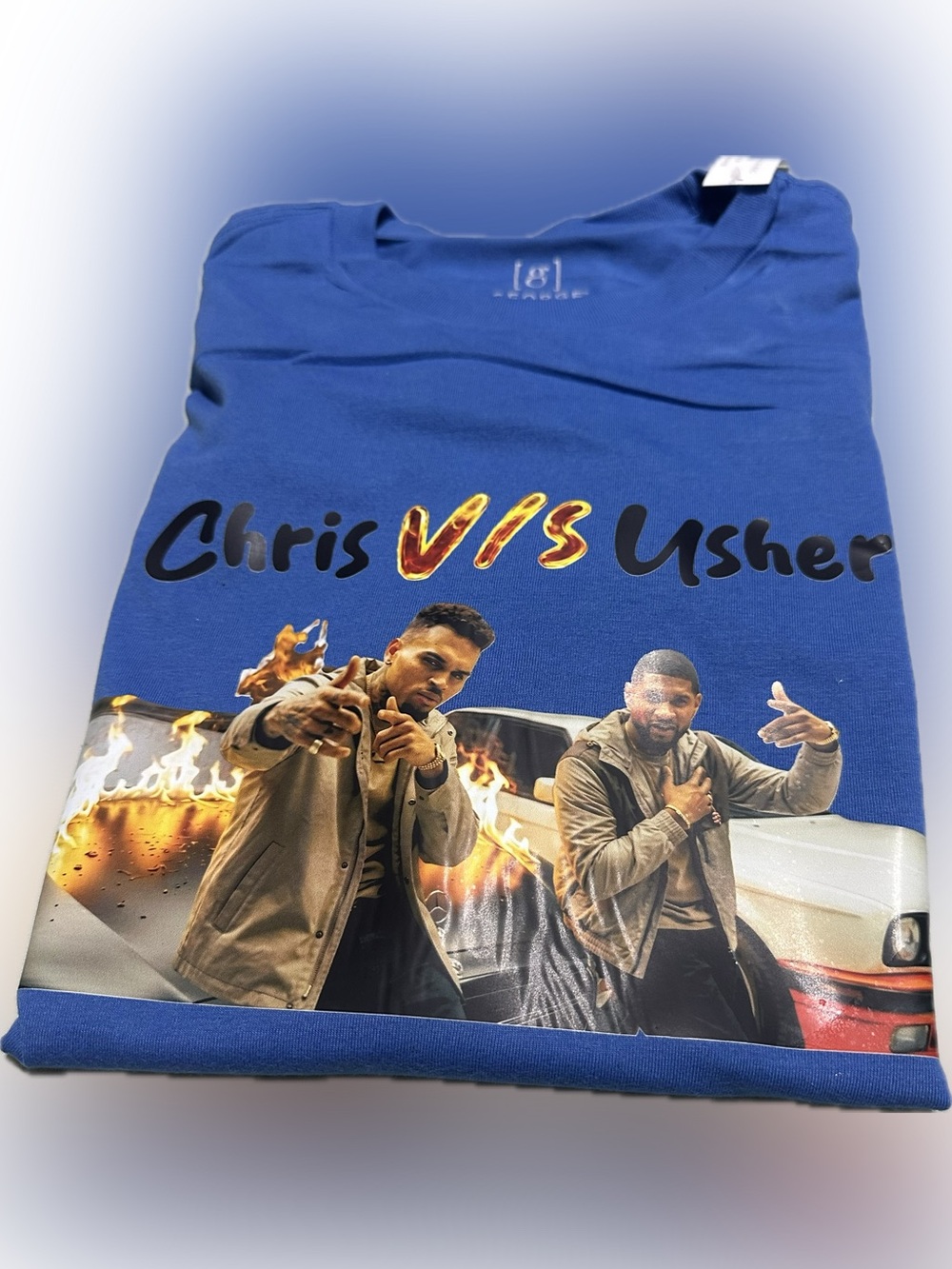 Chris Brown vs Usher Tee Size M